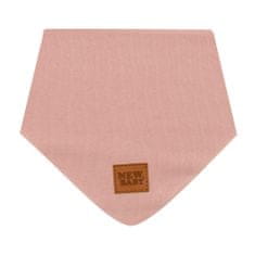 NEW BABY Kojenecký bavlněný šátek na krk Favorite růžový S - S