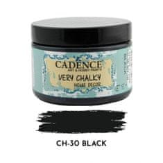 Aladine Křídová barva Cadence Very Chalky 150 ml - black černá