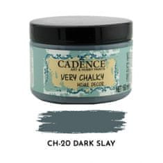 Aladine Křídová barva Cadence Very Chalky 150 ml - dark slay břidlicově šedá tmavá