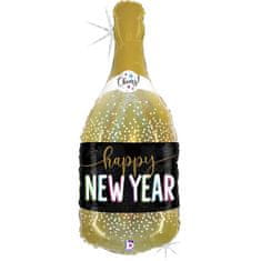 Grabo Fóliový balónek Supershape Champagne Happy New Year 91cm