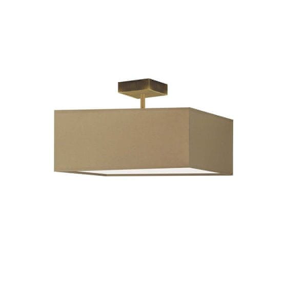 LYSNE.PL Plafond ALBA 40 cm x 40 cm, 3xE27 dno, starý zlatý rám