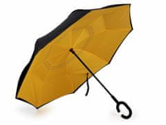 Kraftika 1ks žlutá obrácený deštník dvouvrstvý