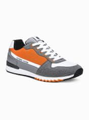 OMBRE Pánské sneakers boty T337 - oranžová - 41