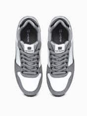 OMBRE Pánské sneakers boty T337 - šedá - 41