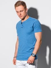 OMBRE Ombre Pánské tričko bez potisku S1390 - nebesky modrá - M