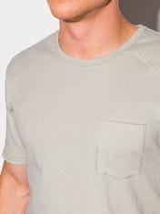 OMBRE Ombre Pánské tričko bez potisku S1384 - šedá - S