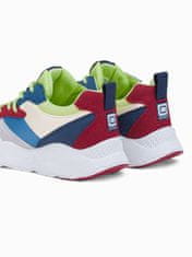OMBRE Pánské sneakers boty T368 - červená/námořnická modrá - 45