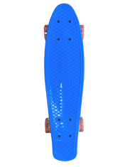 Pennyboard s LED kolečky, 56 cm LIGHT BLUE/ORANGE S-162