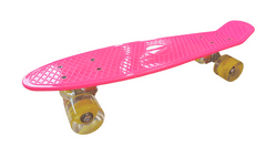 Pennyboard s LED kolečky, 56 cm PINK/YELLOW S-160