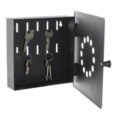 Rottner Key Point 10 skříňka na klíče černá | Magnetický uzávěr | 22 x 22 x 5 cm