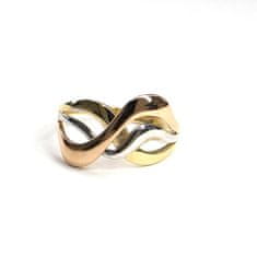 Pattic Prsten z tříbarevného zlata AU 585/000 2,30 gr, ARP603301-56