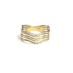 Pattic Prsten z dvoubarevného zlata AU 585/000 2,55 gr, ARP666601-55