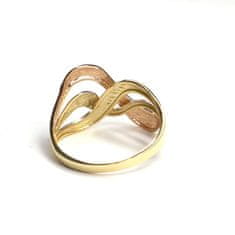 Pattic Prsten z tříbarevného zlata AU 585/000 2,30 gr, ARP603301-56