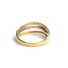 Pattic Prsten z tříbarevného zlata AU 585/000 2,7 gr, ARP652501-56