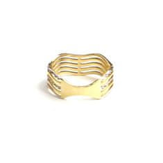 Pattic Prsten z dvoubarevného zlata AU 585/000 2,55 gr, ARP666601-55
