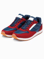 OMBRE Ombre Pánské sneakers boty T310 - červeno/námořnická modrá - 40