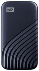 Western Digital My Passport - 1TB, modrá (WDBAGF0010BBL-WESN)