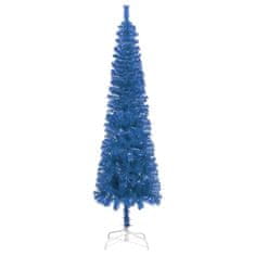 Greatstore Úzký vánoční stromek modrý 210 cm