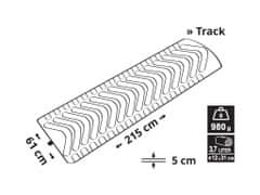 Cattara Karimatka nafukovací TRACK 185x61cm modrá