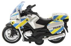 Teddies Motorka policejní 12cm kov/plast na baterie