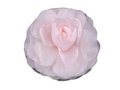 Kraftika 1ks růžová nejsv. brož / ozdoba růže 10cm, textilní brože