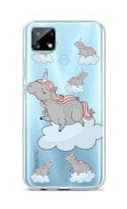 TopQ Kryt Realme 7i silikon Grey Unicorns 62521