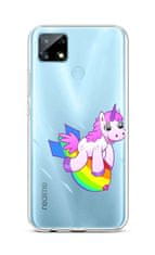 TopQ Kryt Realme 7i silikon Flying Unicorn 62547