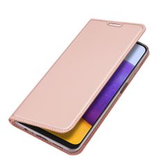 Dux Ducis Skin Pro knížkové kožené pouzdro na Samsung Galaxy A22 4G, růžové