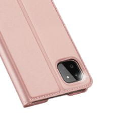 Dux Ducis Skin Pro knížkové kožené pouzdro na Samsung Galaxy A22 5G, růžové