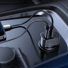 Joyroom Fast Car Charger autonabíječka 3x USB QC 4.5A 38W, černá