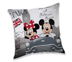 Jerry Fabrics Polštářek Mickey a Minnie v Londýně 40/40