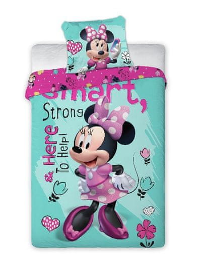 Faro Povlečení Minnie Smart Bavlna, 140/200, 70/90 cm