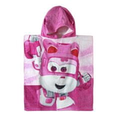 Pončo Super Wings pink 50/115