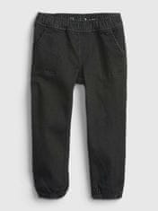 Gap Dětské džiny black denim joggers 3YRS