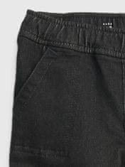 Gap Dětské džiny black denim joggers 3YRS