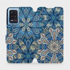 Mobiwear Flip pouzdro na mobil Realme 8 5G - V108P Modré mandala květy