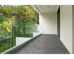 Betap AKCE: 120x215 cm Šedý travní koberec Wembley (Rozměr metrážního produktu Spodní část s nopy (na pevné podklady))