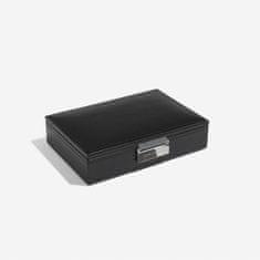 Stackers , pánská šperkovnice Black Cufflink Box | černá 73184