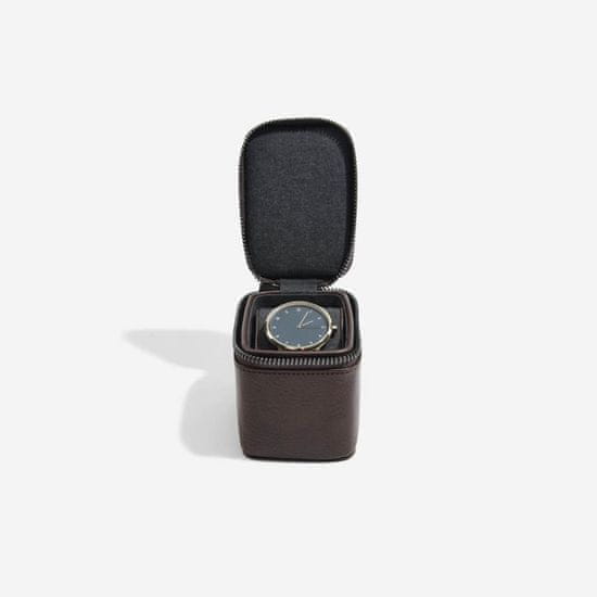 Stackers , pánská cestovní šperkovnice na hodinky Brown Small Travel Watch Box | hnědá 75394