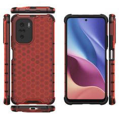 IZMAEL Honeycomb pouzdr pro Xiaomi Poco F3/Redmi K40/Redmi K40 Pro/Redmi K40 Pro+ - Transparentní KP10023