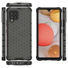 OEM Honeycomb pancéřové pouzdro se silikonovým rámem pro Samsung Galaxy A42 5G black