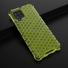 OEM Honeycomb pancéřové pouzdro se silikonovým rámem pro Samsung Galaxy A42 5G green