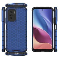 OEM Honeycomb pancéřové pouzdro se silikonovým rámem pro Xiaomi Poco F3 / Mi 11i blue