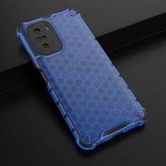 OEM Honeycomb pancéřové pouzdro se silikonovým rámem pro Xiaomi Poco F3 / Mi 11i blue