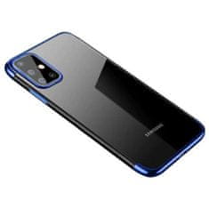 OEM Color Electroplating silikonové pouzdro na Samsung Galaxy A72 blue