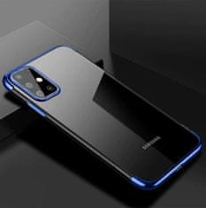 OEM Color Electroplating silikonové pouzdro na Samsung Galaxy A72 blue