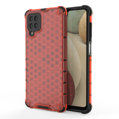 WOZINSKY Honeycomb pouzdr pro Samsung Galaxy A12/Galaxy M12 - Červená KP10256