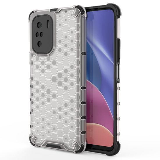 IZMAEL Honeycomb pouzdr pro Xiaomi Poco F3/Redmi K40/Redmi K40 Pro/Redmi K40 Pro+ - Transparentní KP10023