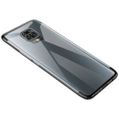 IZMAEL Pouzdro Clear Color s barevným lemem pro Motorola Moto G9 Play - Černá KP10791