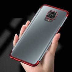 IZMAEL Pouzdro Clear Color s barevným lemem pro Motorola Moto G9 Play - Černá KP10791